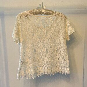 White Crochet Cover